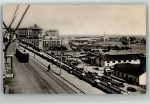 Alger Algier 1929 Gebrauchsspuren Straße Vue de l´Amiraute Hafen