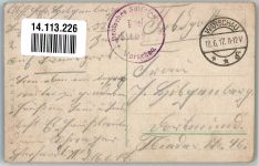 Lemberg Lwow 1917 Gebrauchsspuren Storchennest Bauernhof Feldpost WK I Deutsches Saldatenheim Warschau