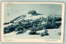 Reifträgerbaude 1931 Winter Hüttenstempel