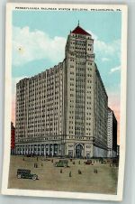 Philadelphia Foto AK Railroad System Building