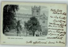 Shrewsbury 1901 Foto AK Free Library and Museum
