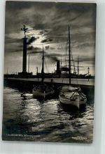 Helsingborg Hälsingborg 1932 Mondschein Hafen