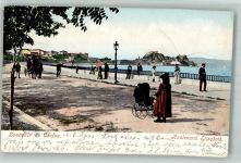 Corfu Kerkyra 1904 Gebrauchsspuren Boulevard Elisbeth