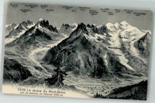 74400 Chamonix-Mont-Blanc Foto AK Mont Blanc