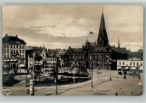 Malmö 1925 Gebrauchsspuren Litfaßsäule Stortorget