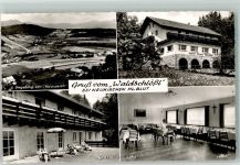 93453 W8497 Neukirchen b Hl Blut Foto AK Gasthaus Pension Waldschlößl Fotograf Kohlbauer