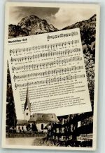 83727 W8163 Bayrischzell Lieder AK Wendelstein-Lied Ort lt. Verlag