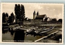 78479 W7752 Reichenau , Baden Foto AK Fischerhafen Niederzell
