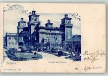 44100 Ferrara 1899 Foto AK Burg Castelli dgeli Estensi