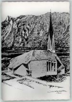 6212 Pertisau Foto AK Neue Kirche sign. Holzmeister, C.