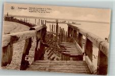 Zeebrugge Foto AK Pier an the Thetis