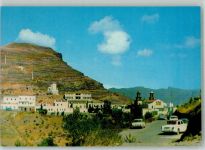 Artenara 1969 Foto AK Auto Straße Stadtansicht