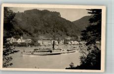 4382 Sarmingstein 1916 Foto AK Raddampfer
