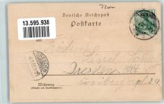 04741 O7304 Roßwein 1902 Lithographie Post Bahnhof