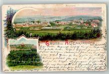 57610 W5230 Altenkirchen Westerwald 1898 Lithographie Eisenbahn Waldpavillon