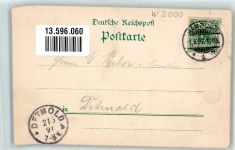 W2000 Hamburg Allg. Gartenbau-Ausstellung 1897 Weinhütte im Tal Gartenbauausstellung 1897 Lithographie