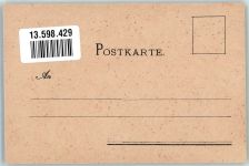 W7570 Baden-Baden 70. Geburtstag des Großherzog Friedrich Adel Baden Lithographie / Künstlerkarte