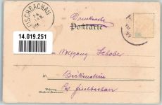 72760 W7410 Betzingen 1899 Lithographie sign. Berger Fritz Tracht