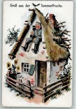 Militär Humor WSBS No. 5469 K.D. Feldpost Bayer. Res. Fussart. Rgt. 3 11. Batterie Hoffmann, Ad. 1918 Künstlerkarte