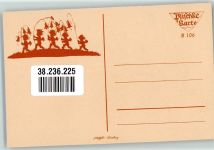 Scherenschnitt Plischke Karte K. 106 Plischke, G. Künstlerkarte