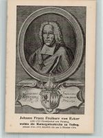 W8011 Tading , Oberbay Johann Franz Freiherr von Ecker weihte d. Muttergotteskirche Bischof Künstlerkarte