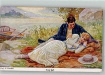 Liebespaar Sag ja Galerie Münchner Meister Nr. 558 Doubek, F.B. Künstlerkarte