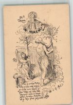 Der hl. Matthias 24. Februar Ales, M. Künstlerkarte