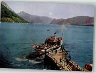 Traunseeschiffahrt m. Blick gegen Höllengebirge Binnenschiff