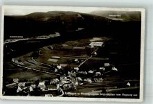 79868 W7828 Altglashütten , Schwarzw Foto AK Fliegeraufnahme des Ortes mit Kirche St. Wendelin und Schluchsee