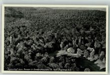 99706 O5400 Sondershausen , Thür 1938 Foto AK Fliegeraufnahme vom Jagdschloss Zum Possen