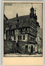 92272 W8451 Freudenberg , Oberpf Künstlerkarte Rathaus sign. Leibinger