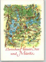 19395 O2864 Plau - Landkarte Plauer See Müritz