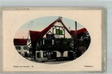 79688 W7862 Hausen im Wiesental 1926 Prägedruck Hebelhaus Passepartout Bahnpost Basel-Zell Zug 1704