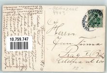 48465 W4443 Schüttorf 1913 - Kriegerdenkmal Rathaus und Kirche Mariä Verkündigung Fotograf Löhnberg Bahnpost Salzbergen Zug 918