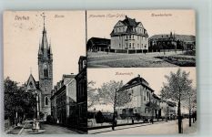 01705 O8210 Deuben 1917 Foto AK Krankenhaus Kirche Krönerrstift