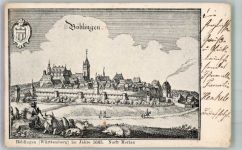71032 W7030 Böblingen 1903 - AK nach Stich von Merian 1663