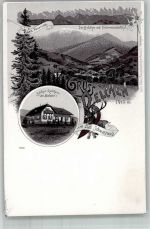 79677 W7869 Belchen im Schwarzwald Lithographie Gasthaus Belchen Rasthaus