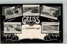 25551 W2214 Lockstedter Lager 1907 Foto AK Kaserne Lockstedter Lager Kasino Gedhützpark