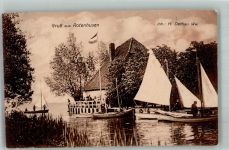 23627 W2401 Rotenhusen 1911 Foto AK Gasthaus Segelboote