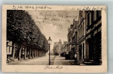 25746 W2240 Heide , Holst 1913 Foto AK Marktpltz Geschäft Friseur Werbung