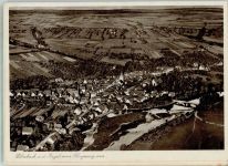 74677 W7119 Dörzbach 1936 FOTO KEINE AK Fliegeraufnahme Original aufmontierte Verlagsmusterkarte