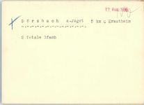 74677 W7119 Dörzbach 1936 FOTO KEINE AK Fliegeraufnahme Original aufmontierte Verlagsmusterkarte