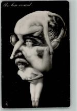 Erotik Akt Metamorphose Foto AK