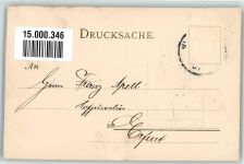 W8500 Nürnberg Danksagung für den Auftrag Lauer Münzprägeanstalt Jugendstil Münze auf AK 1901 Prägedruck