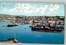 34100 Trieste / Triest / Trst 1909 Foto AK Hafen