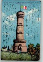 84030 Battaglia 1909 Foto AK Aussichtsturm La gran Torre di S.Martino