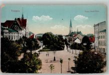 Opava Troppau 1912 Foto AK Franz Josef Platz