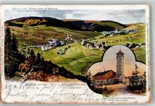 Klinovec Keilberg 1905 Foto AK Kaiser Franz Josefs- Aussichtsturm Gasthaus Pension
