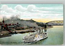 Cincinnati Foto AK Dampfschiff Island Queen