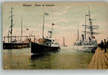 Malmö 1909 Foto AK Hafen
